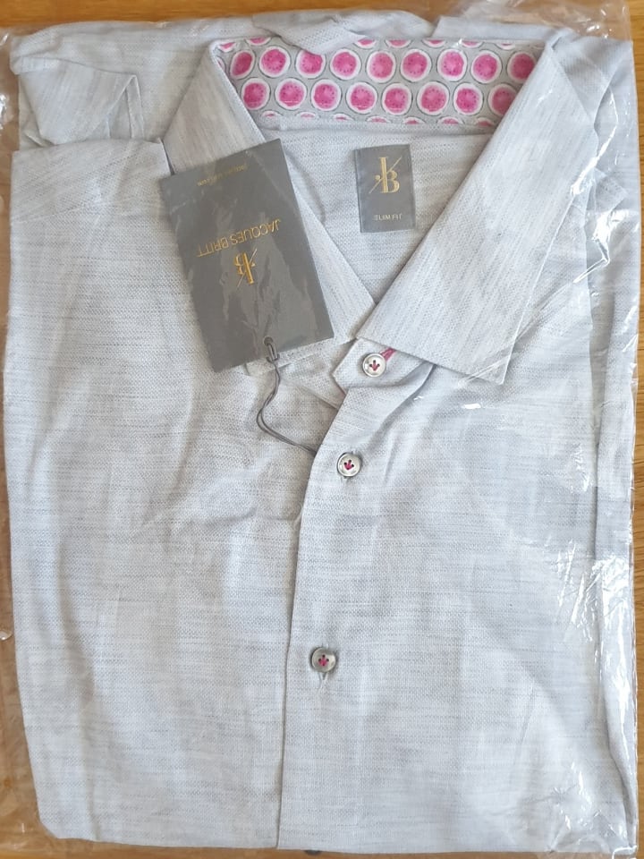 JACQUES BRITT Hemd - Slim fit - in Hellgrau günstig kaufen 43