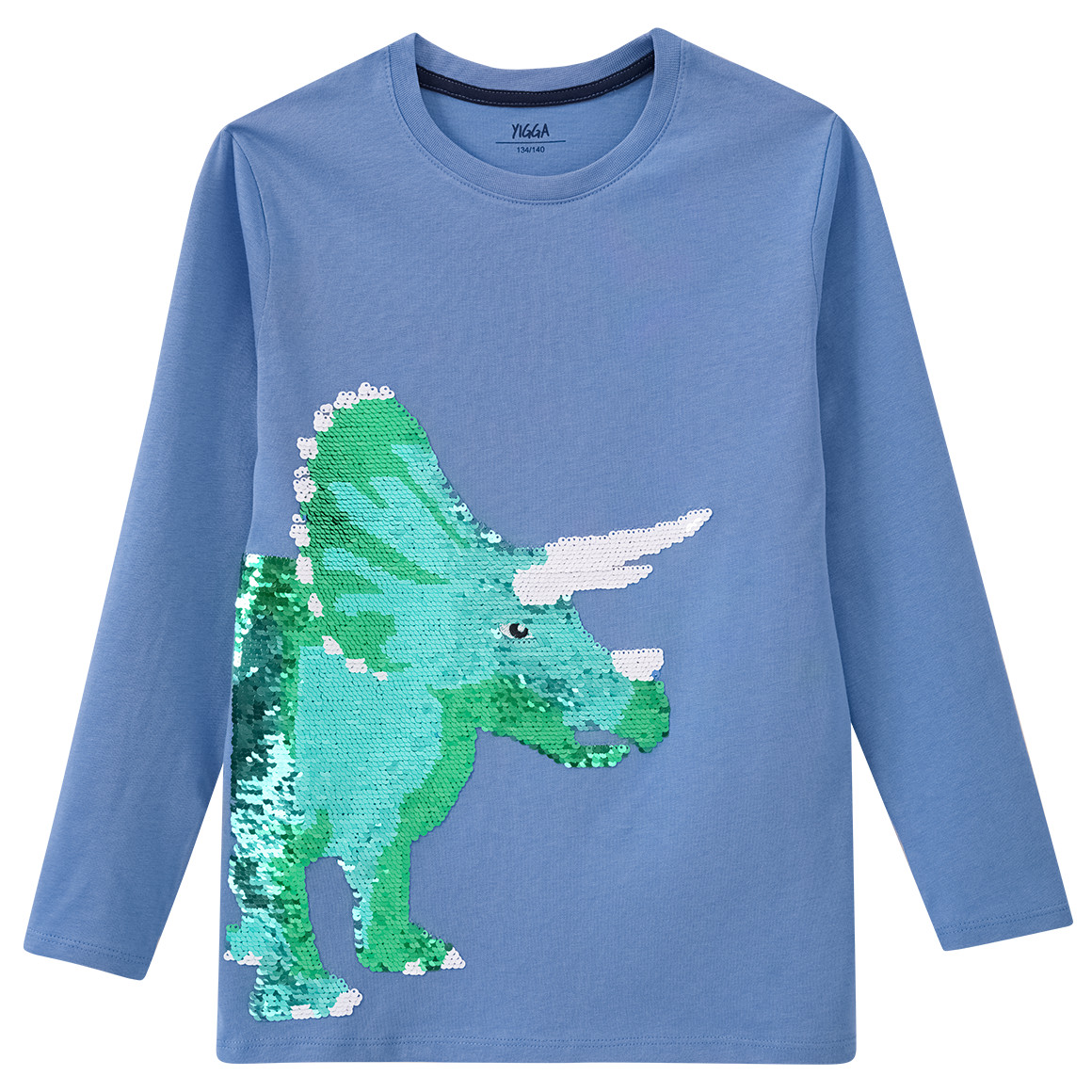 Jungen Langarmshirt mit Wendepailletten