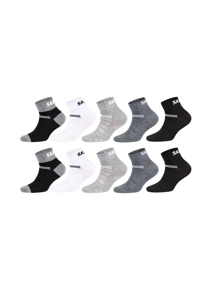 Skechers Kurzsocken 10er Pack mesh ventilation in Schwarz mix günstig kaufen 27-30