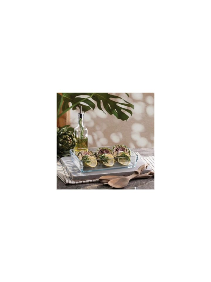 Pasabahce Rechteckig Glas Auflaufform Backform 29x20x6cm 2,5L in Transparent günstig kaufen onesize