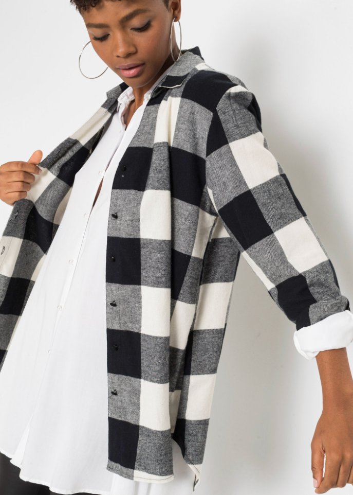 Flanell Bluse mit Karomuster