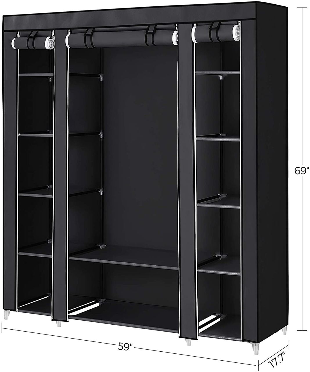 Songmics Kleiderschrank, 150 x 45 x 175 cm