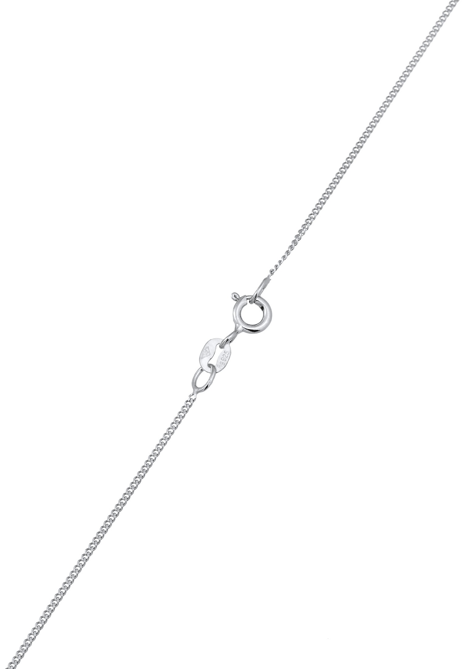 Colgante de corazón para mujer Elli con esmalte rojo en plata de ley 925 chapada en oro.