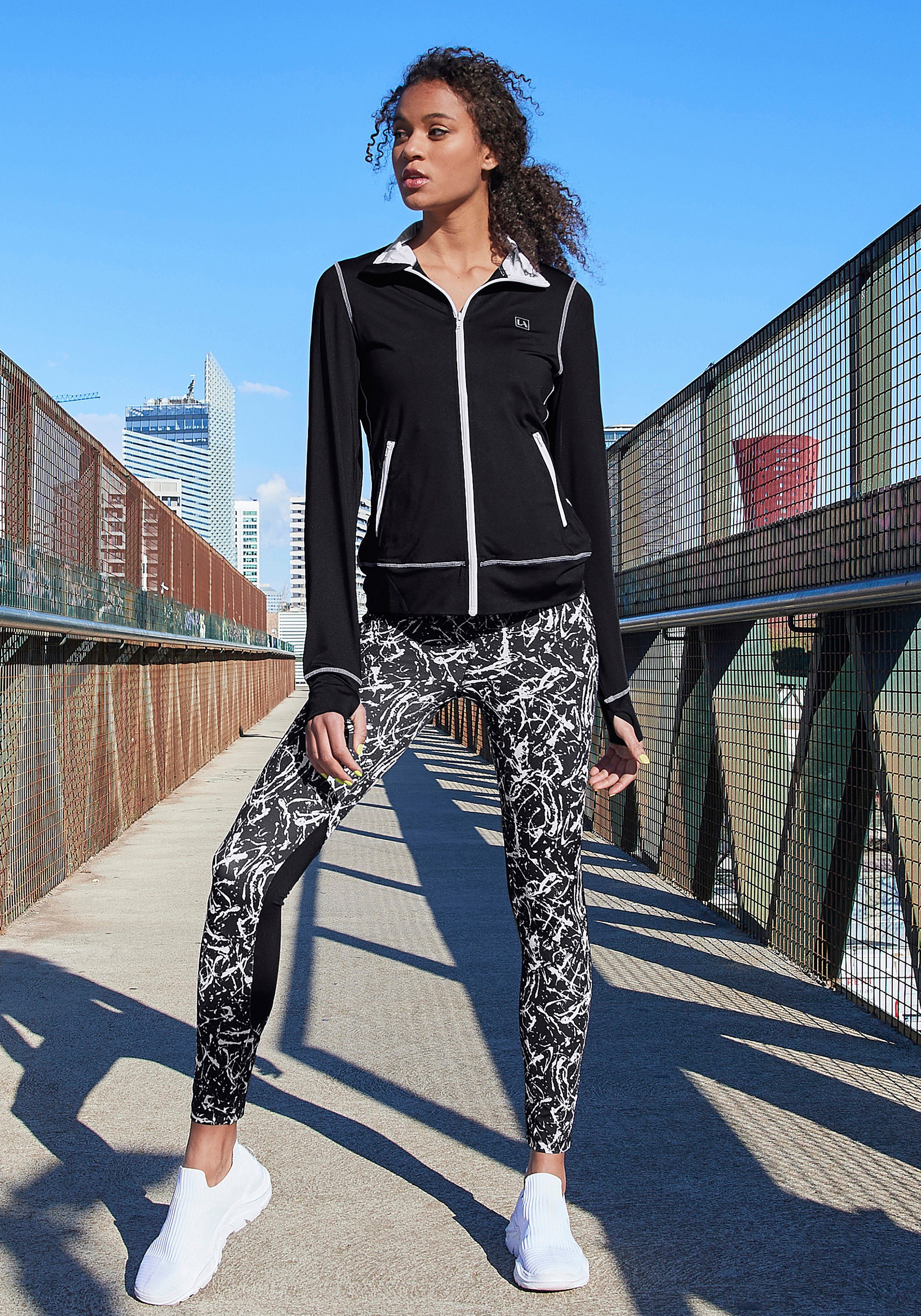 LASCANA ACTIVE Leggings Splash mit Allover Muster