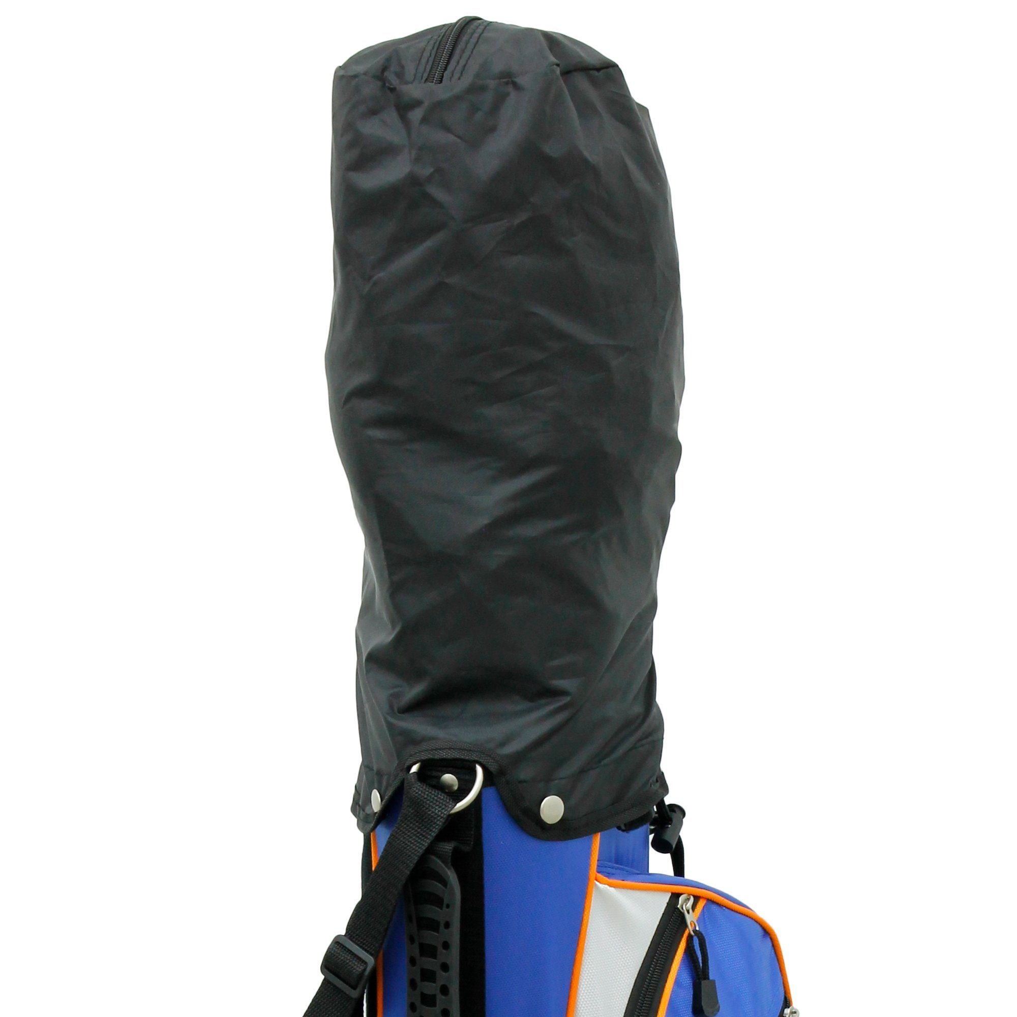 ECD Germany Golftrolley Skymax Junior Set Golftasche Golf Caddybag Kinderset Golfbag Standbag, Für 6 Golfschlägern Blau-Weiß 6-9 RH mit 4 Fächern Regenschutzhülle