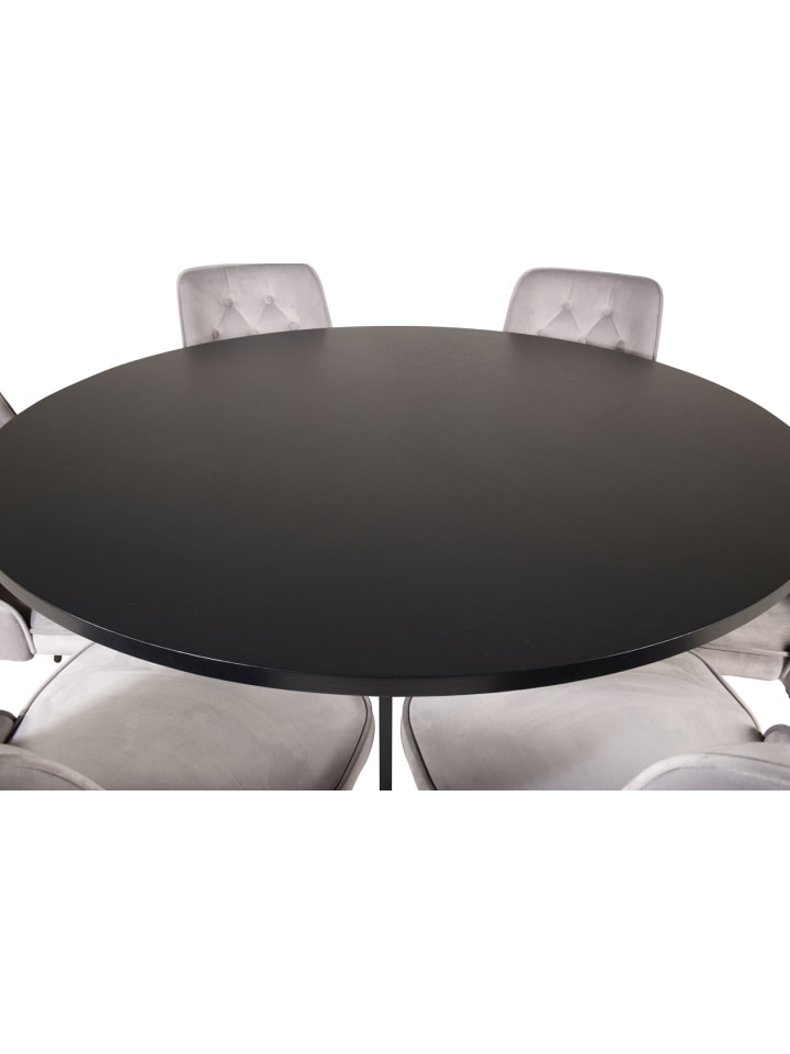 ebuy24 Essgruppe Copenhagen 6 Hellgrau 140 x 140 cm günstig kaufen onesize