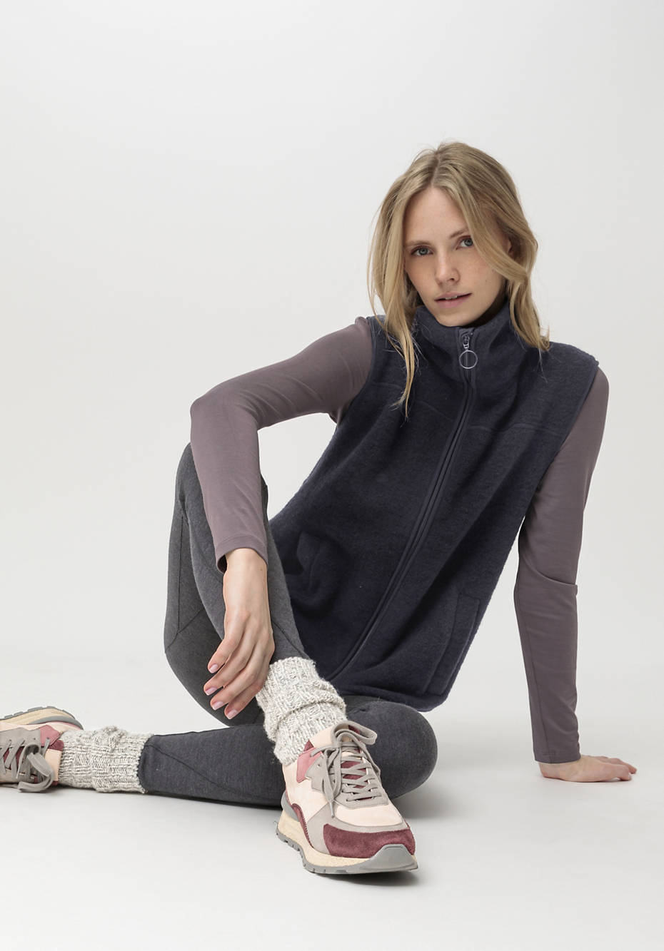 Wollfleece Weste aus reiner Bio-Merinowolle