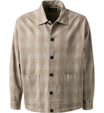 Marc O'Polo, Overshirt, Bio Baumwolle, beige kariert