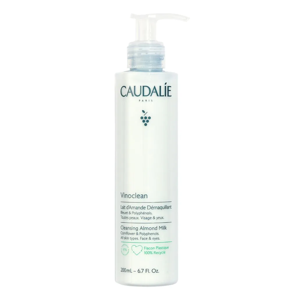 Caudalie Vinoclean mlijeko za skidanje šminke s okusom badema, 200 ml