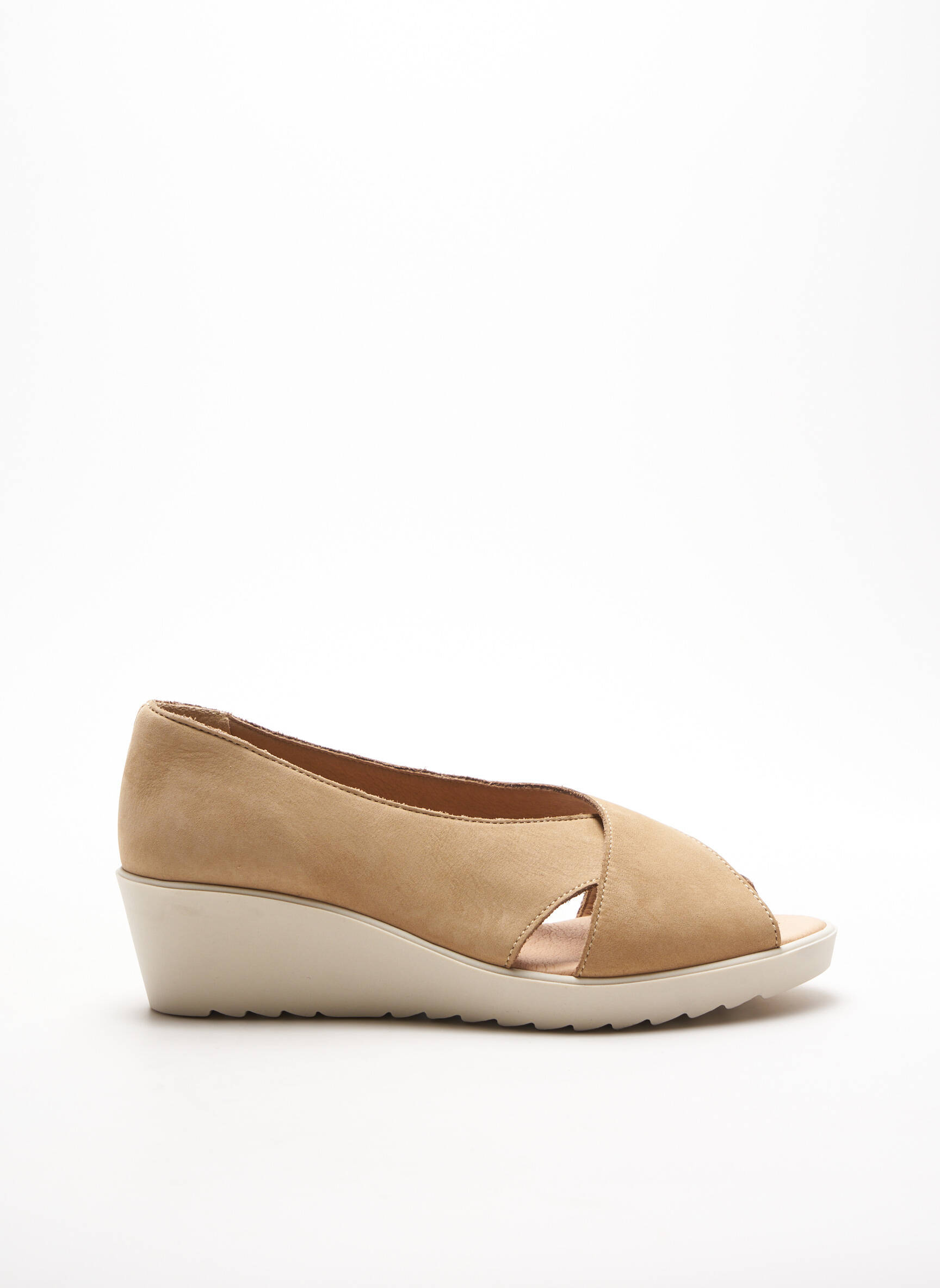 Hirica Sandales Nu Pieds Femme couleur beige