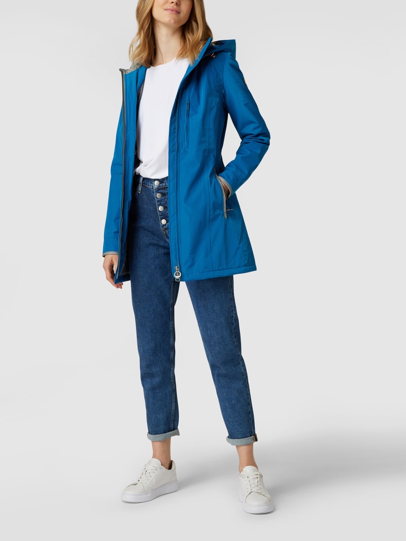 Jacke mit Label-Detail Modell 'STOCKHOLM' in royalblau