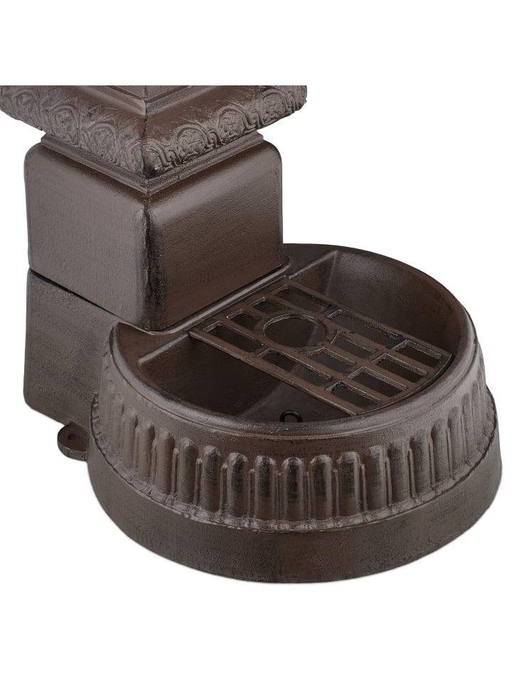 relaxdays Standbrunnen in Braun - (B)44,5 x (H)100 x (T)38 cm günstig kaufen onesize