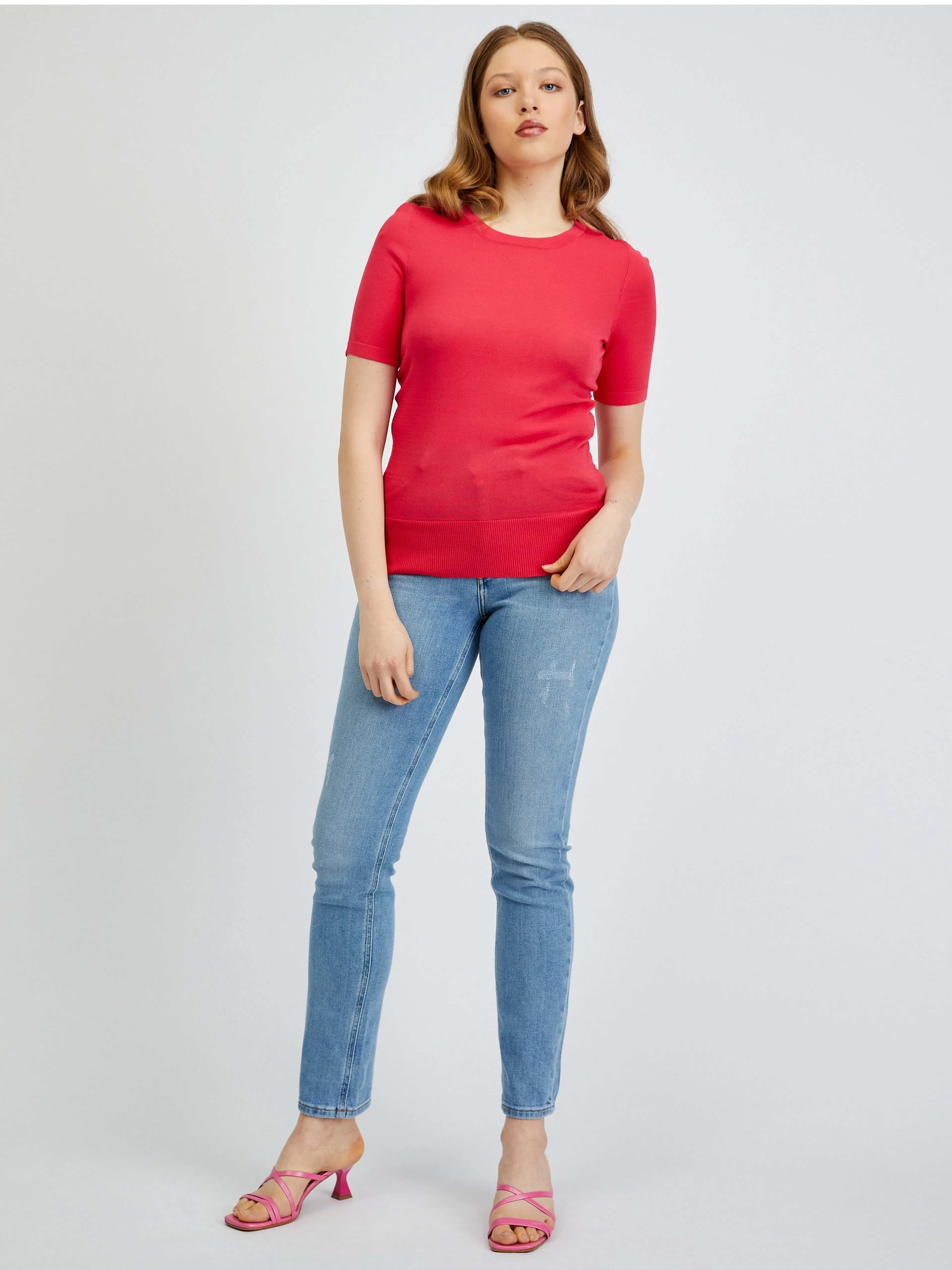 Dunkelrosa Damen-Pullover-Shirt ORSAY
