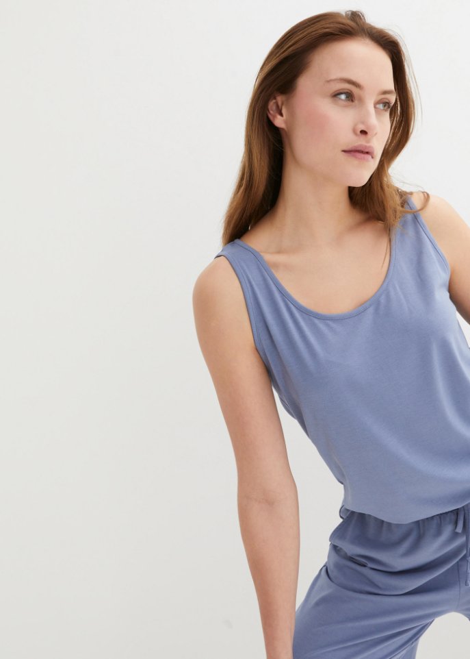 Kurzer Jumpsuit mit Viskose