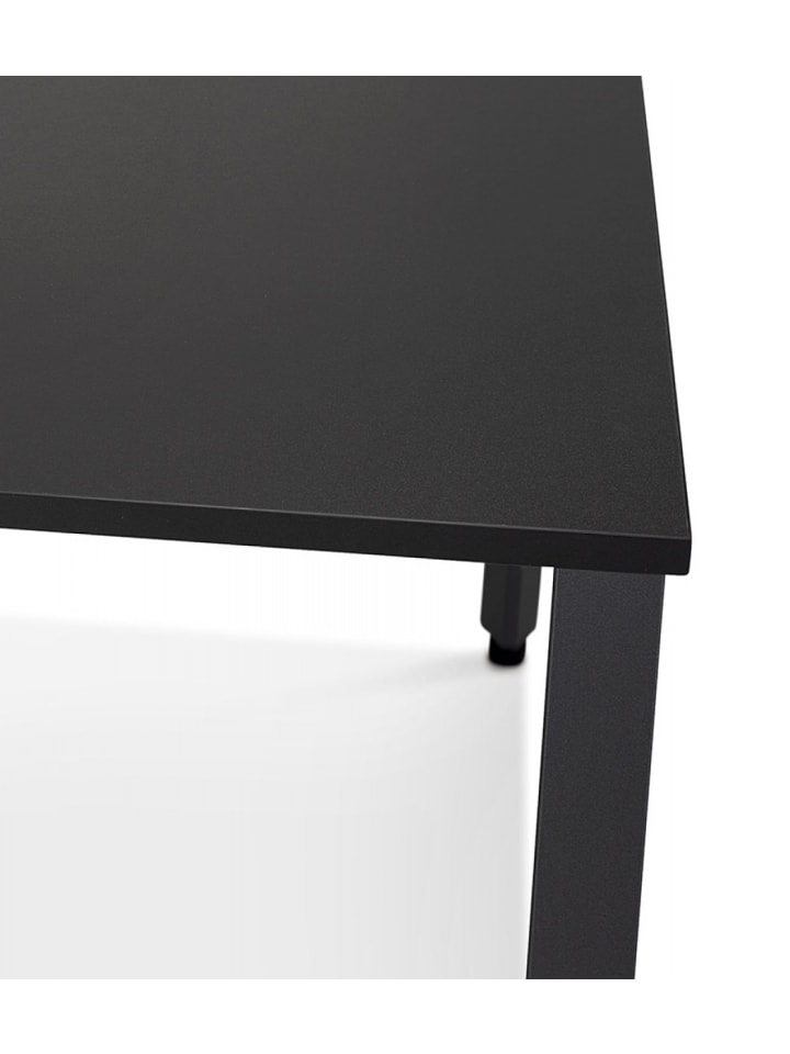 KADIMA DESIGN Besprechungstisch Schwarz Holz Metall | Modern Elegant in Schwarz günstig kaufen
