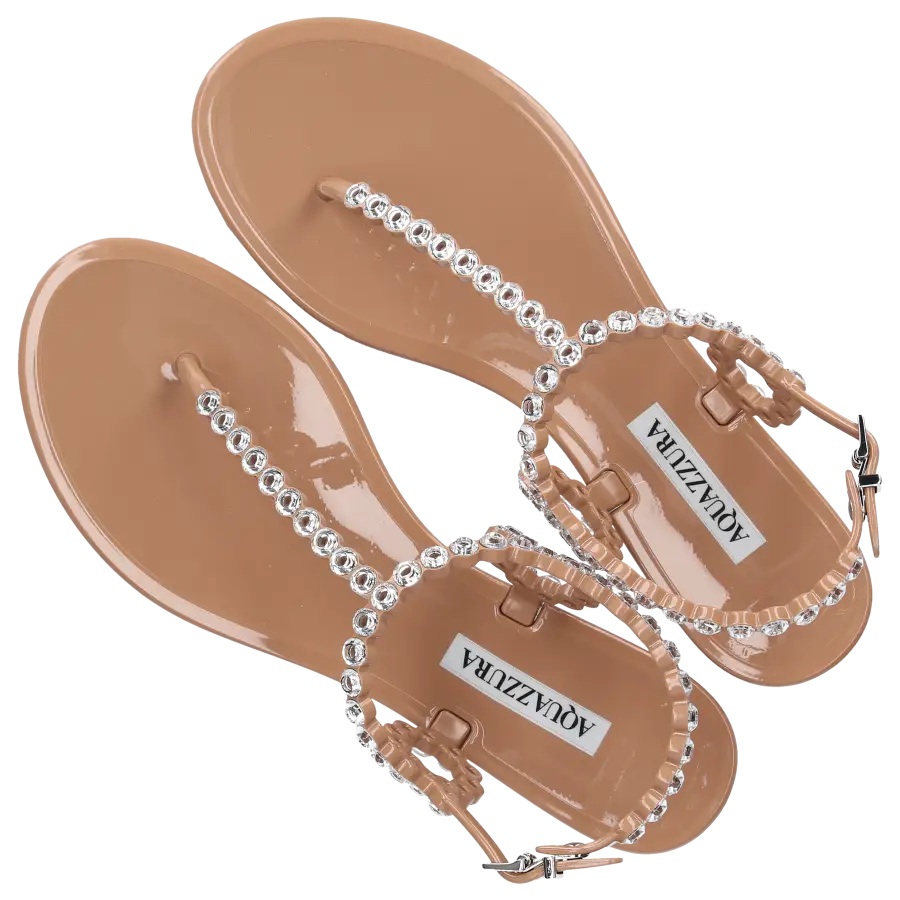 Aquazzura - Sandalen ALMOST BARE PVC - beige