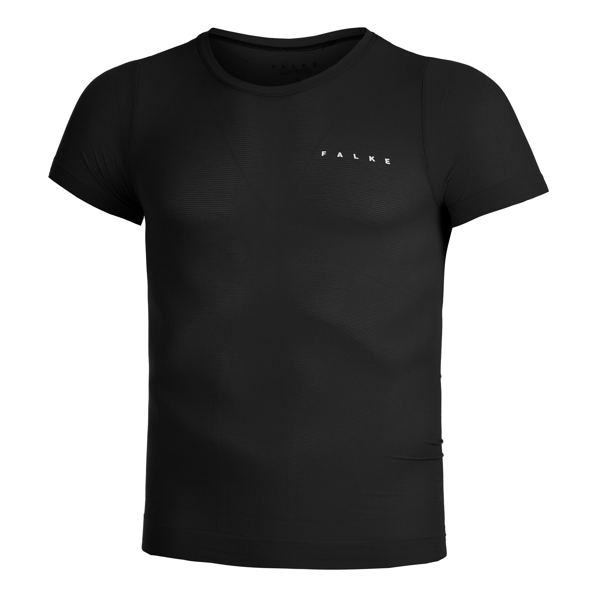 Regular Shortsleeve Laufshirt Herren - Schwarz