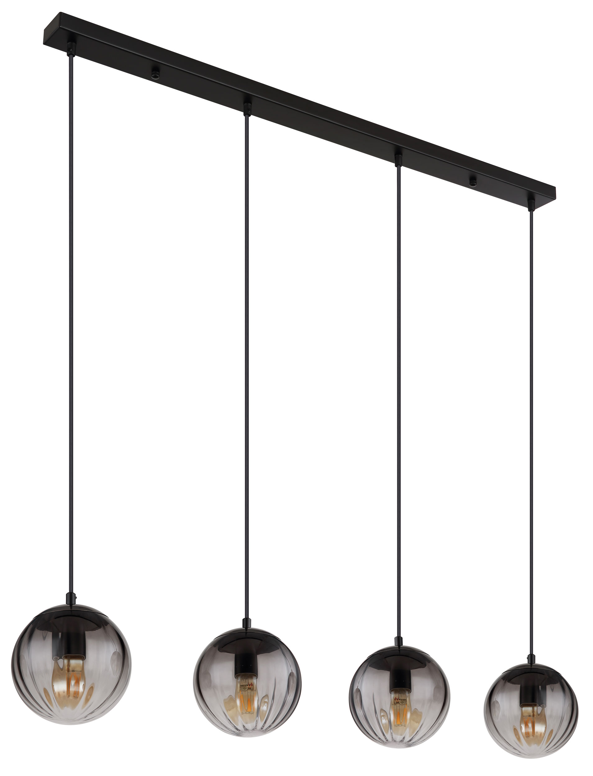 GloboLED-Pendelleuchte 4flg
