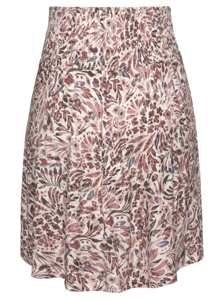 Vivance Jerseyrock in creme-mauve bedruckt günstig kaufen