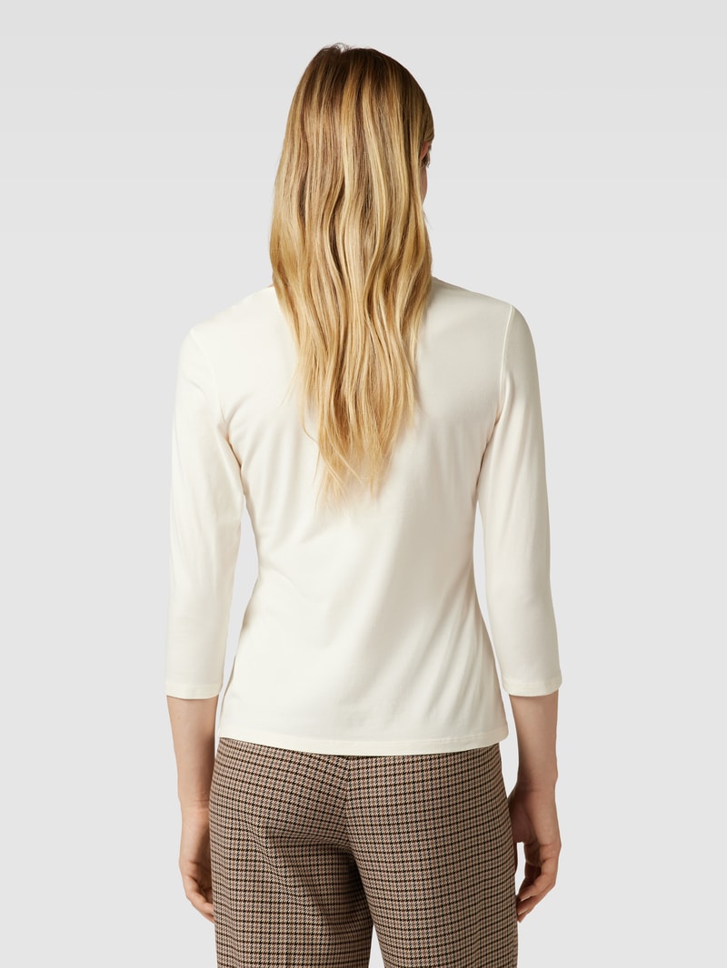Longsleeve mit U-Ausschnitt in ecru