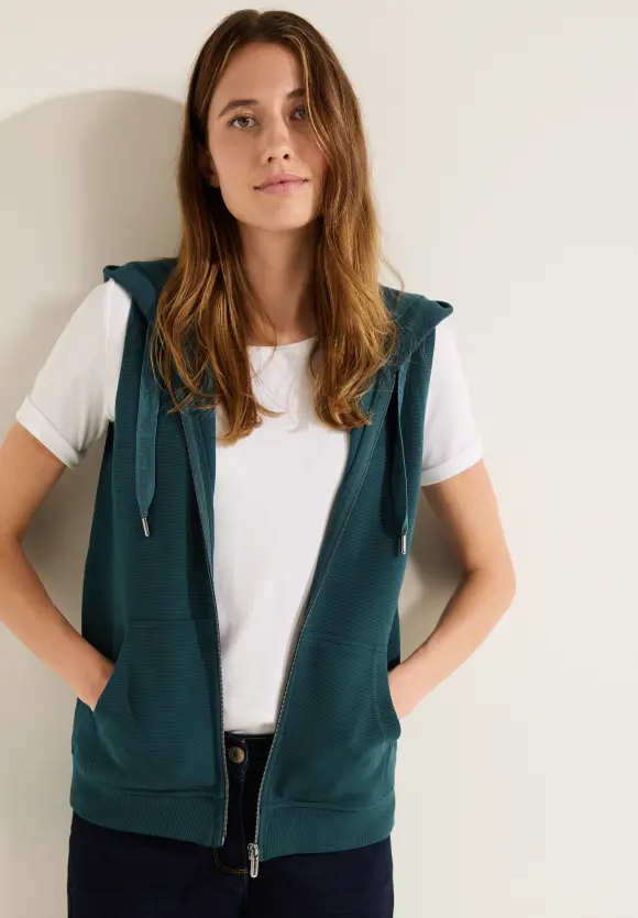 CECIL Hoodie Pullunder mit Zipper