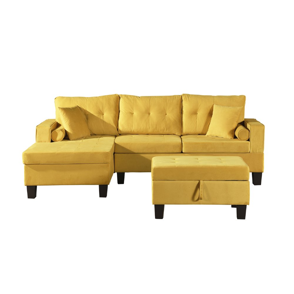 Home Deluxe Sofa ROM – Samt Gelb