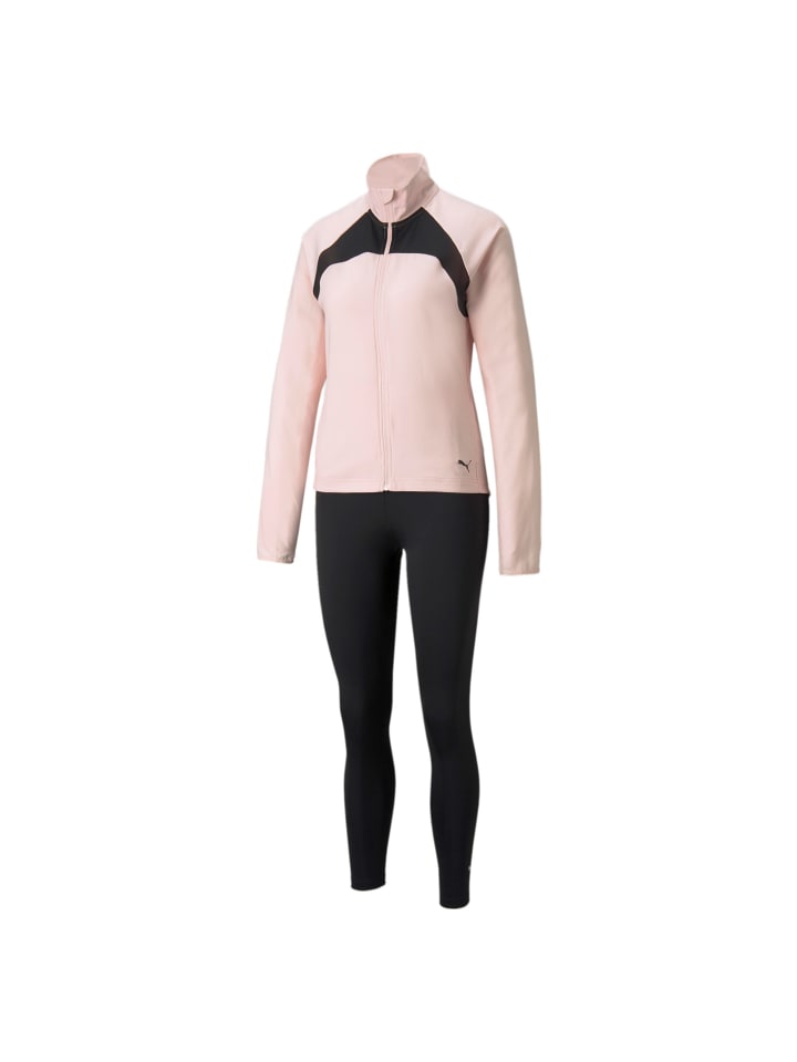 Puma Trainingsanzug ACTIVE Yogini Woven Suit  in schwarz günstig kaufen