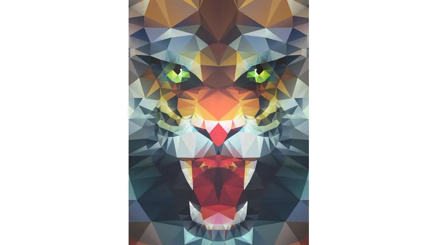 Ravensburger Puzzle - Löwe aus Ploygonen - 500 Teile