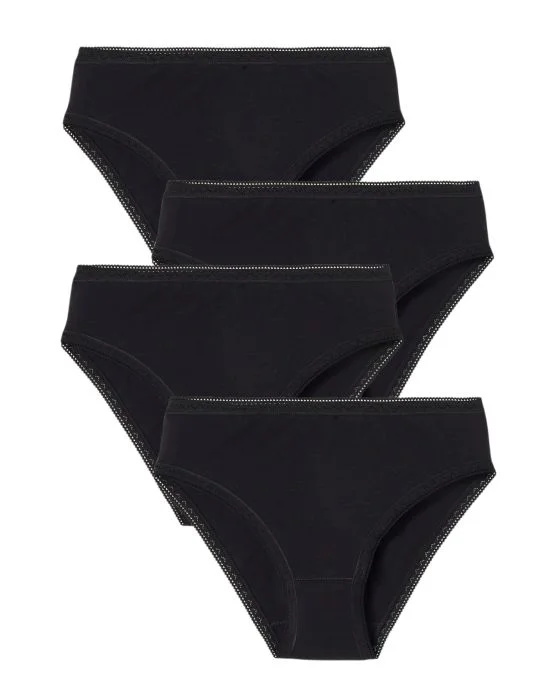 Lot de 3 culottes mini coton stretch + 1 GRATUITE.