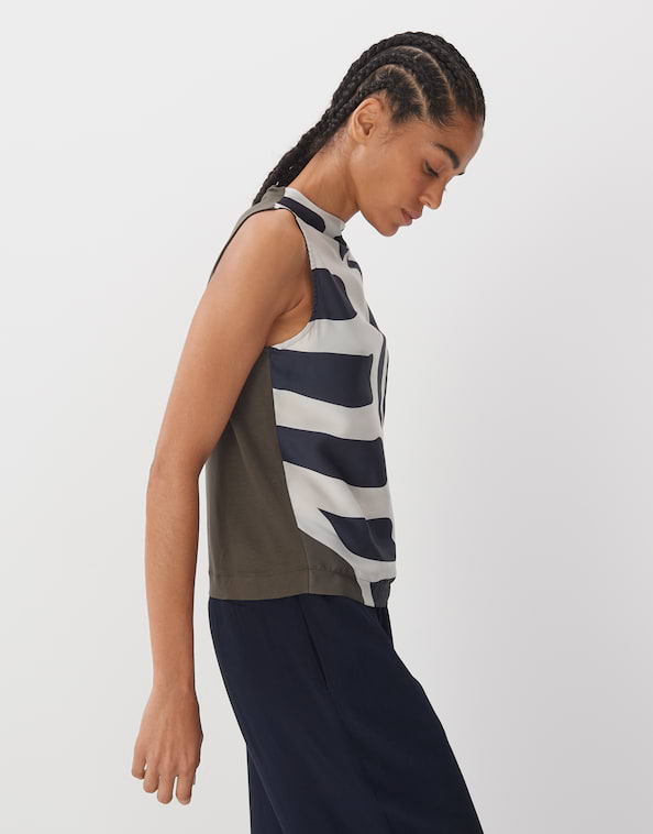 Blusentop Kilanda print