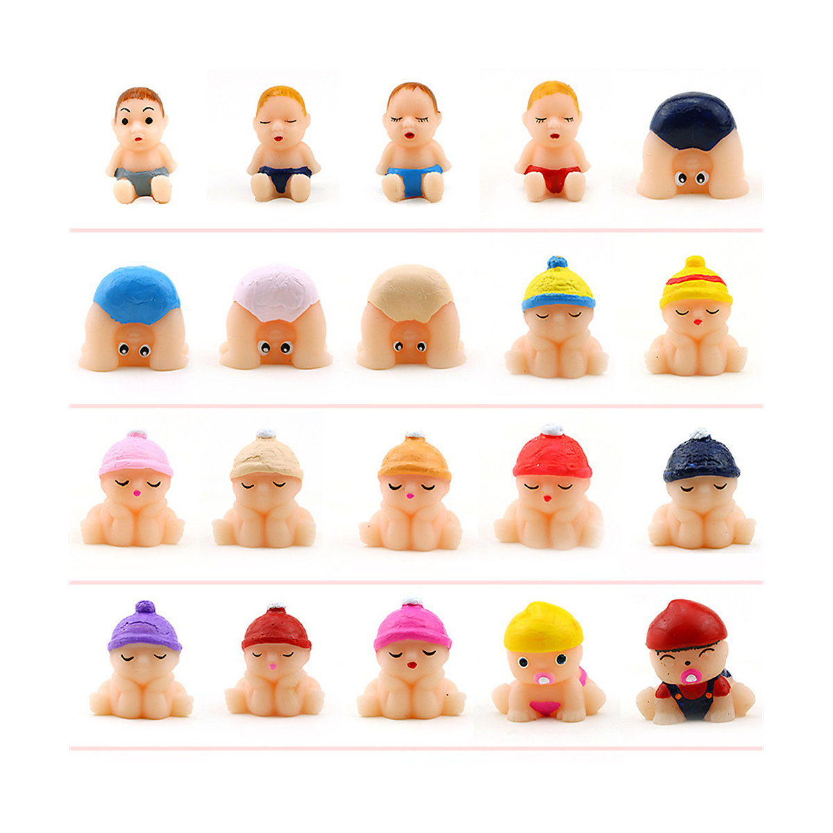 frler 12 Stück Mini Baby Squishy Spielzeug Set Stressabbau für Kinder und Erwachsene Fidget-Toys für Kinder