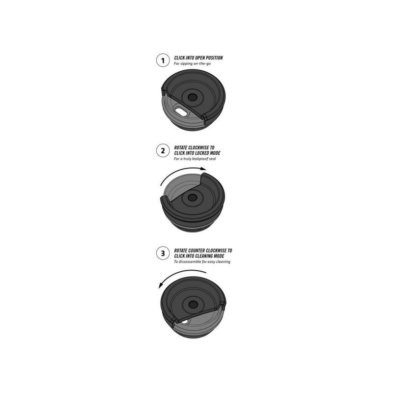 Thermo-Fahrradflasche, Stanley Classic Neverlake Travel Mug 12oz \/ 350ml Matte Black Pebble