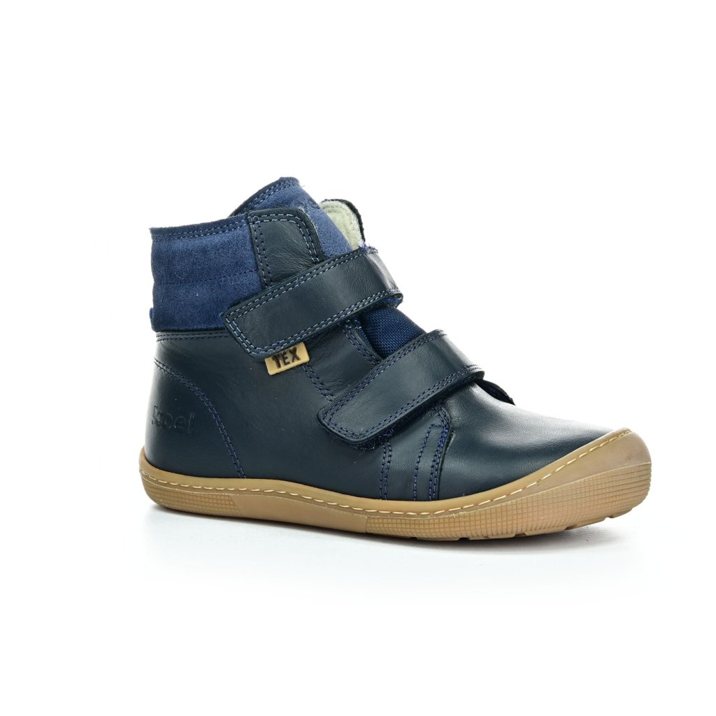 Koel4kids Demil Napa Wool Blue Winterbarfußschuhe