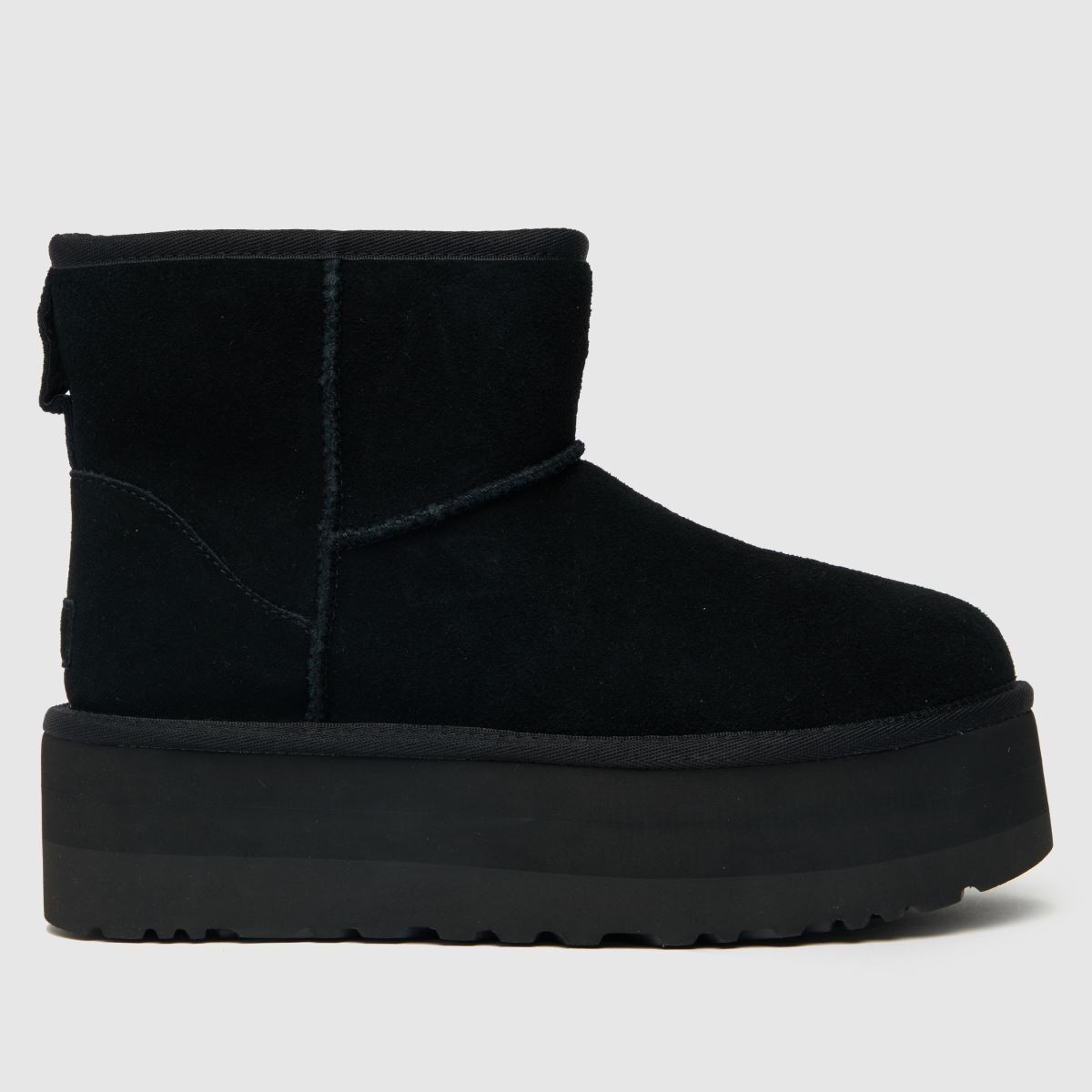 UGG klasszikus mini platform csizma fekete színben