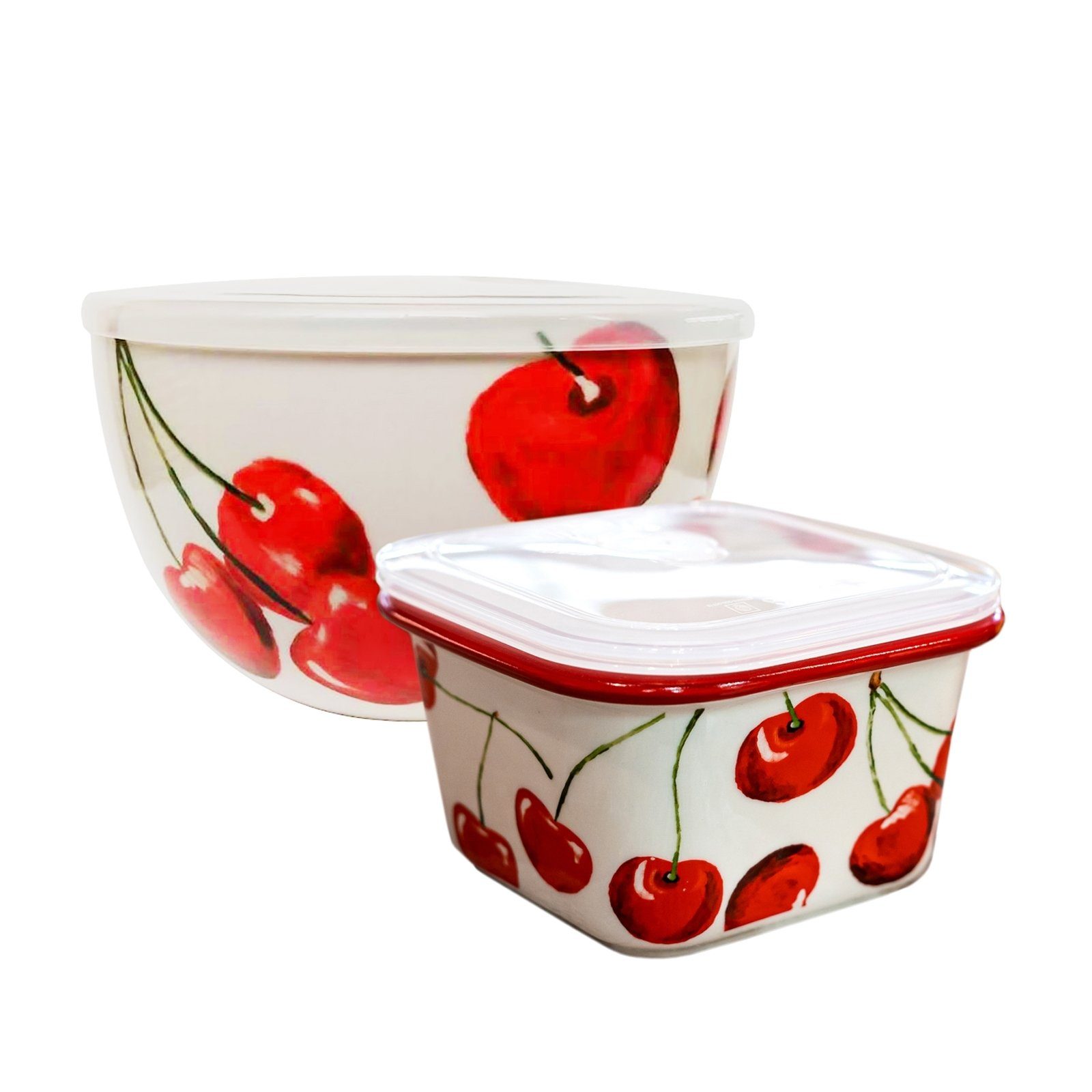 Neuetischkultur Mikrowellenbehälter Schüsseln 2er-Set Cherry, Keramik, (2-tlg)