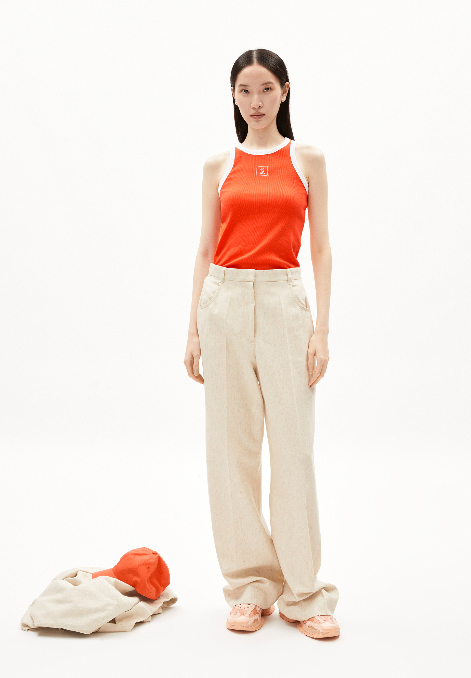 Ripp-Top Slim Fit aus Bio-Baumwoll Mix