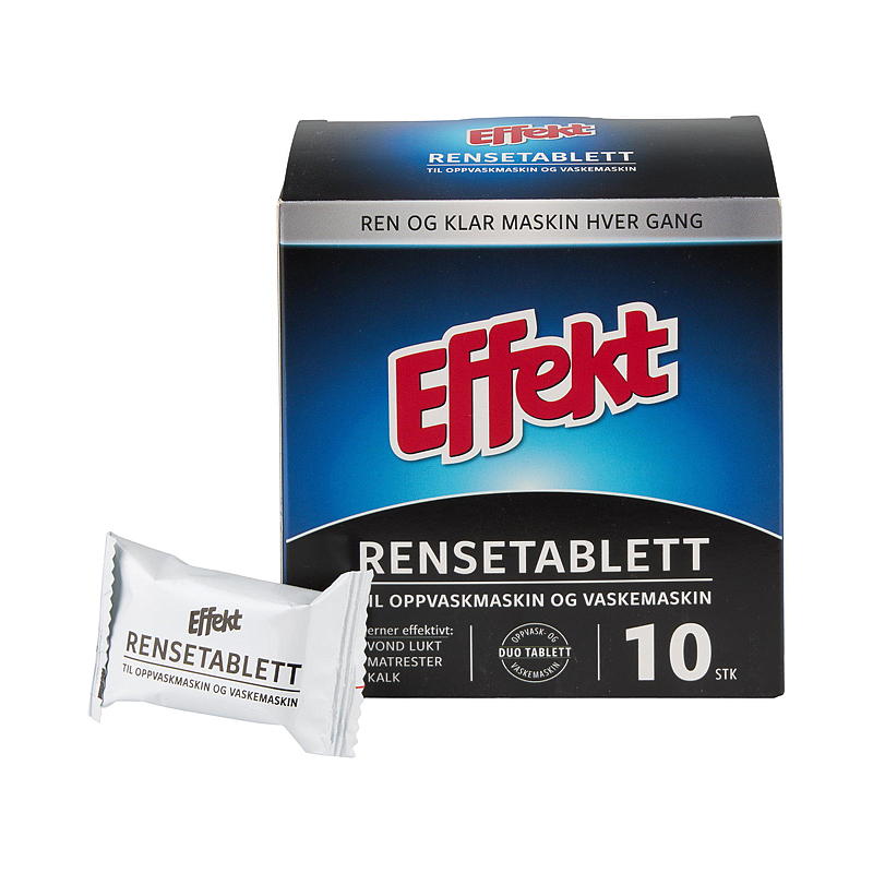 Effekt Rensetablett 10-pk til oppvask- og vaskemaskin