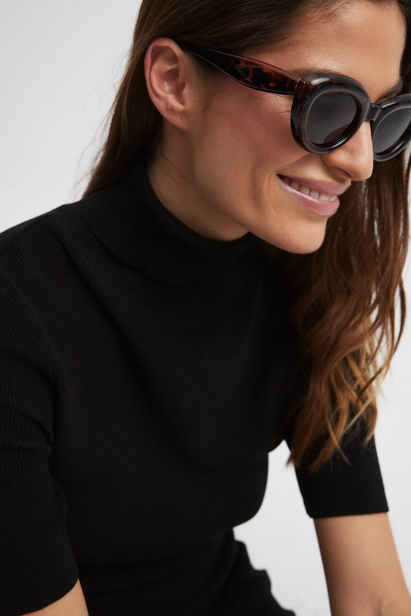 Aufgeblasene Cateye-Sonnenbrille