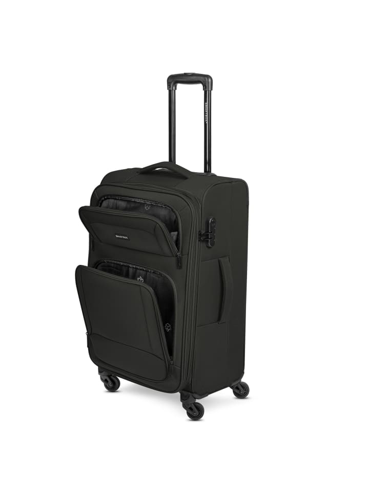 Smartbox Edition 04 4 Rollen Kofferset 3-teilig mit Dehnfalte in black günstig kaufen onesize
