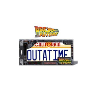 Zurück in die Zukunft Replik 1/1 ´Outatime´ DeLorean Nummernschild
