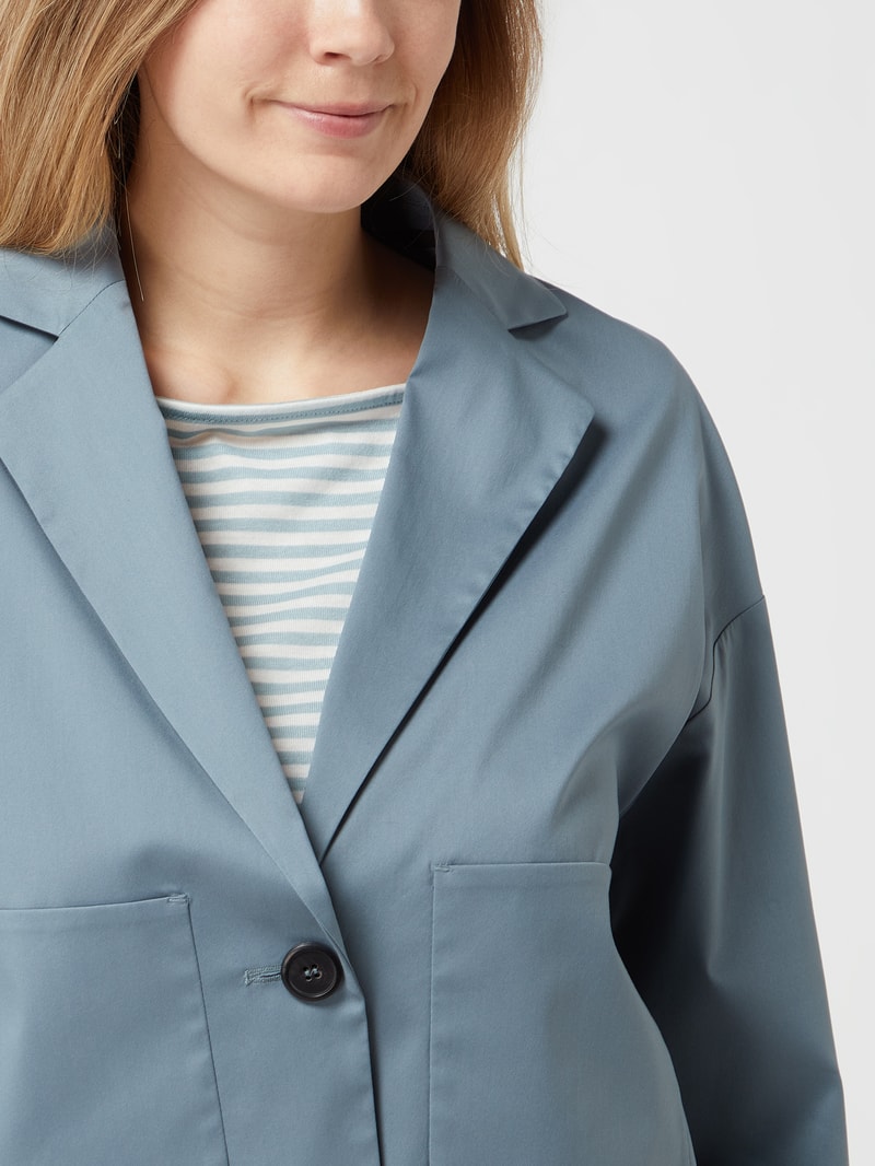 Blazer mit 1-Knopf-Verschluss in ozean blau