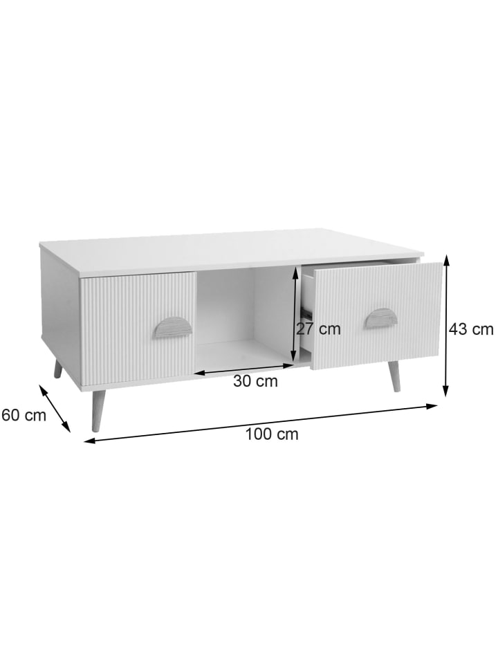 MCW Couchtisch N89, Weiß günstig kaufen onesize