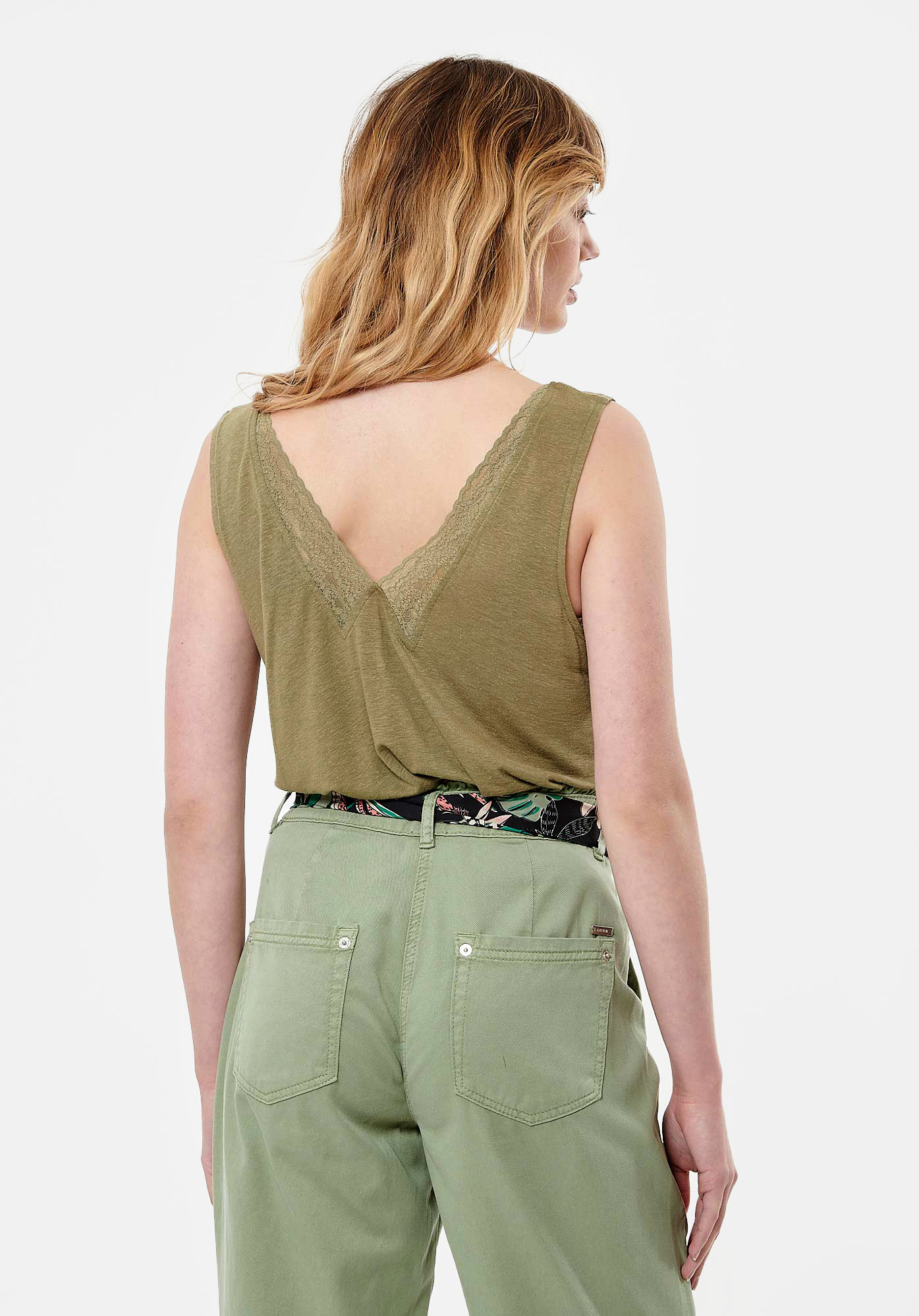 JAMY   Débardeur kaki Femme