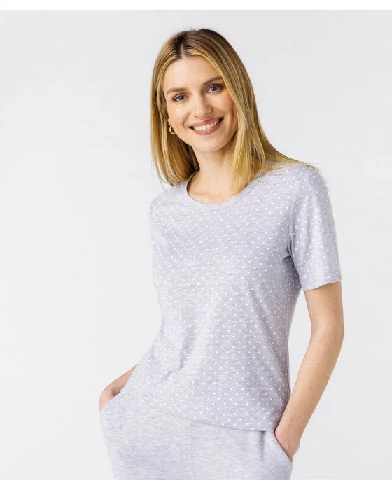 Tee-shirt imprimé pois