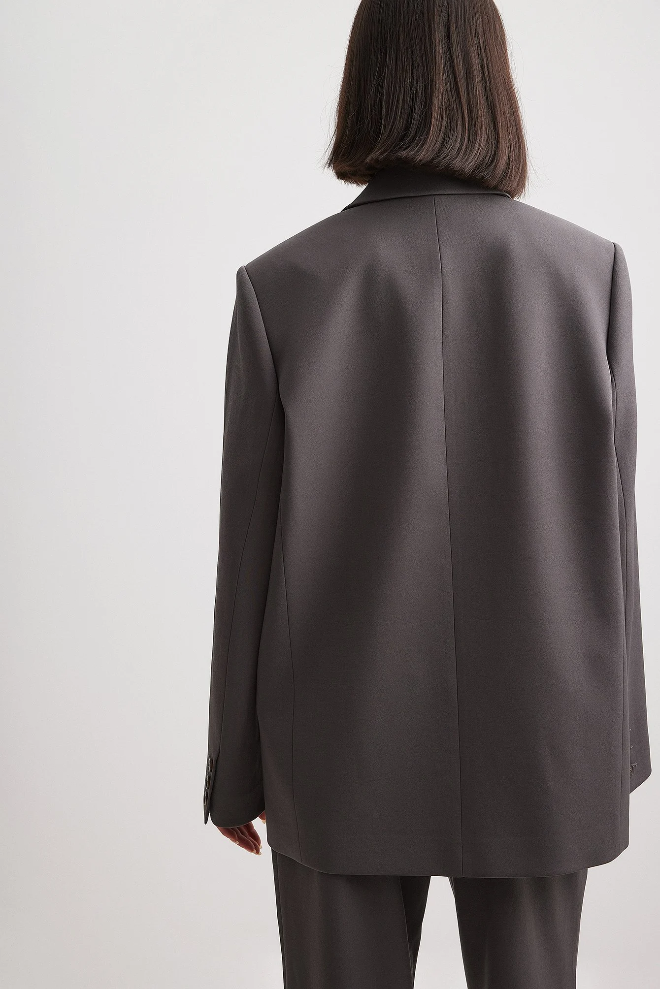 Recycelter zweireihiger Oversize-Blazer