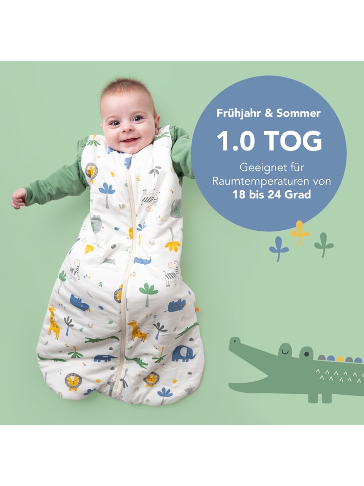 Schlummersack Babyschlafsack, 1.0 TOG in Dunkelgrün günstig kaufen