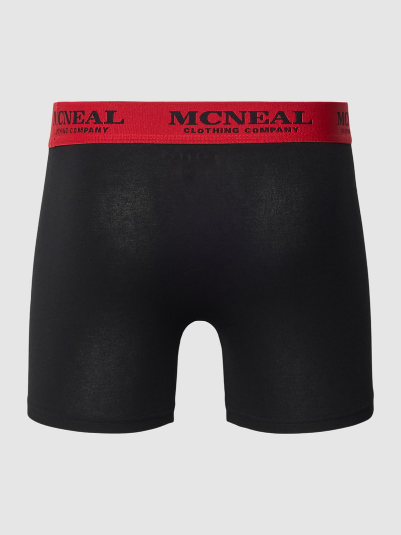 Boxershorts mit elastischem Bund im 3er-Pack in metallic schwarz