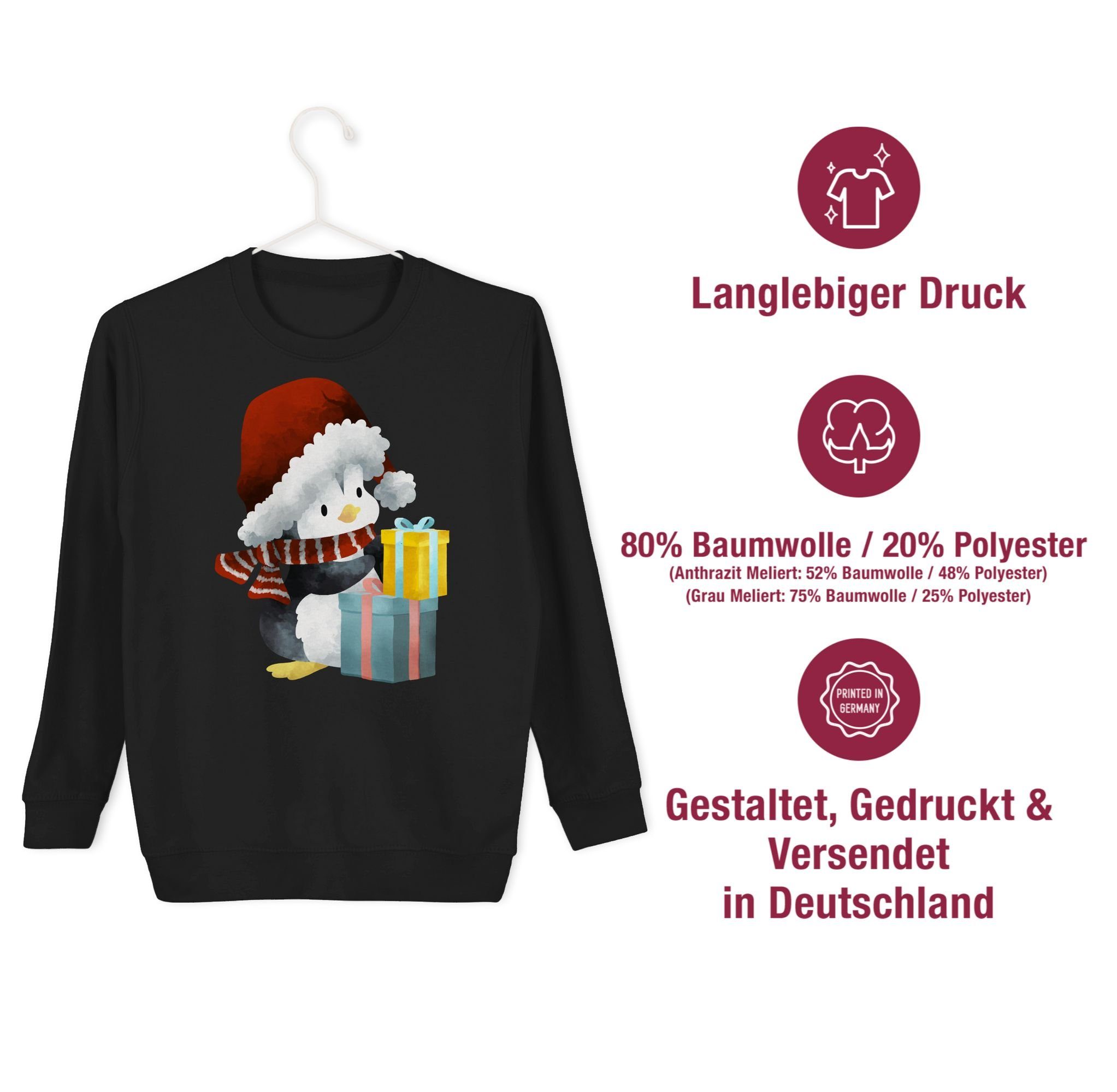 Shirtracer Sweatshirt Pinguin Weihnachten Weihnachten Kleidung Kinder