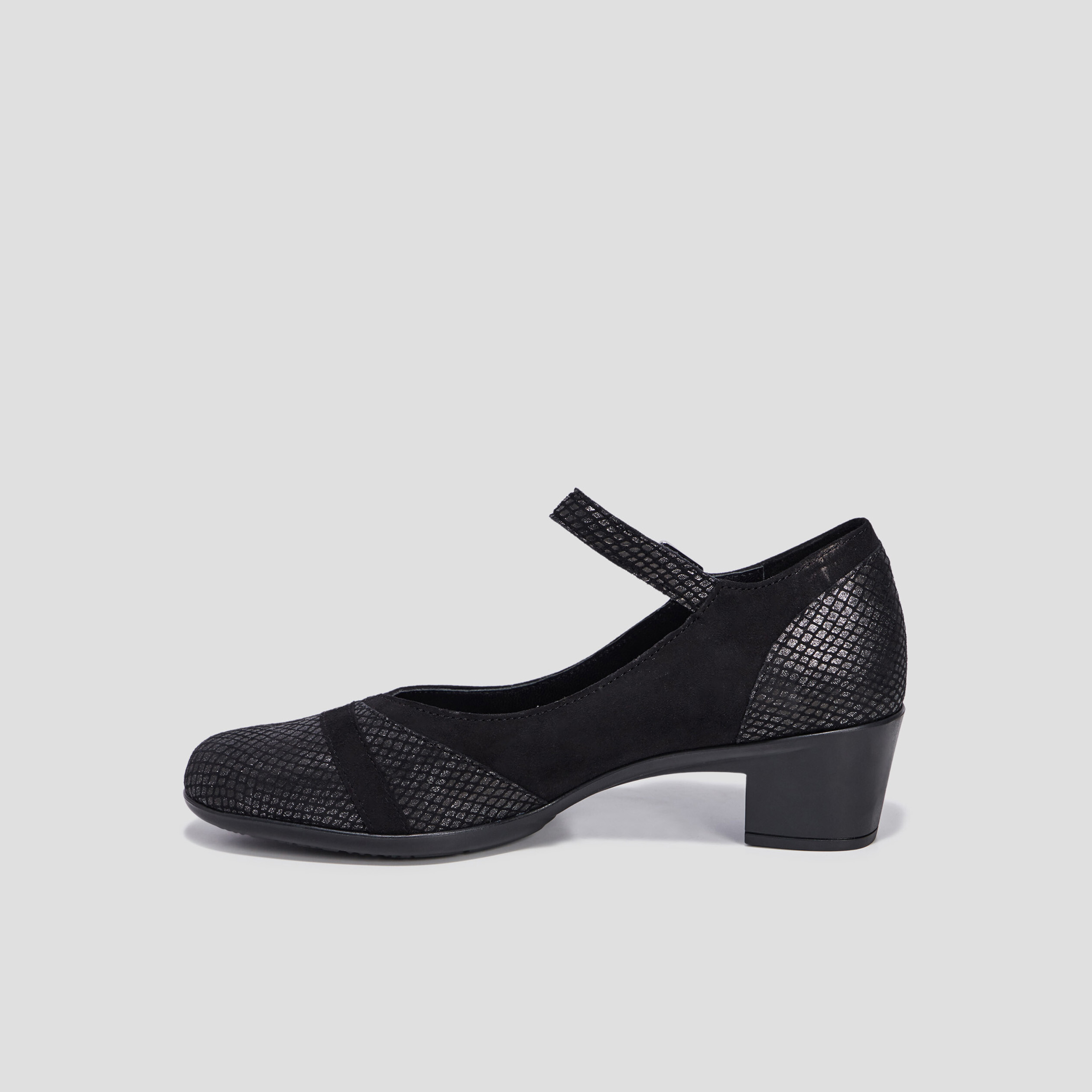 Escarpins en cuir noir femme | La Halle
