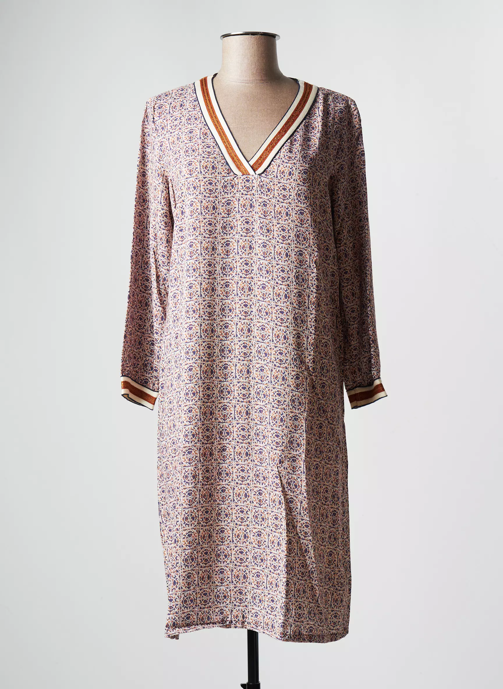 Kanope Robes Mi Longues Femme couleur beige